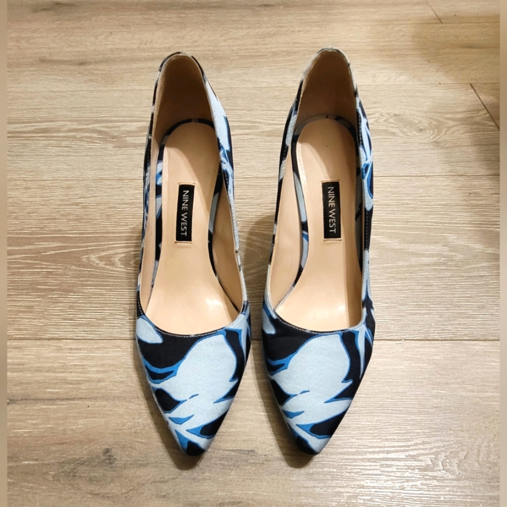 Nine West | Emmala 2 | 3 Tone Blue | Pointed Toe Heels | Size 6 M